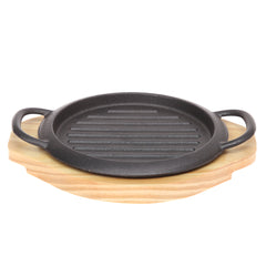 Sizzler Plate Black 9.25 X 8 X 1 Inch JLX-007