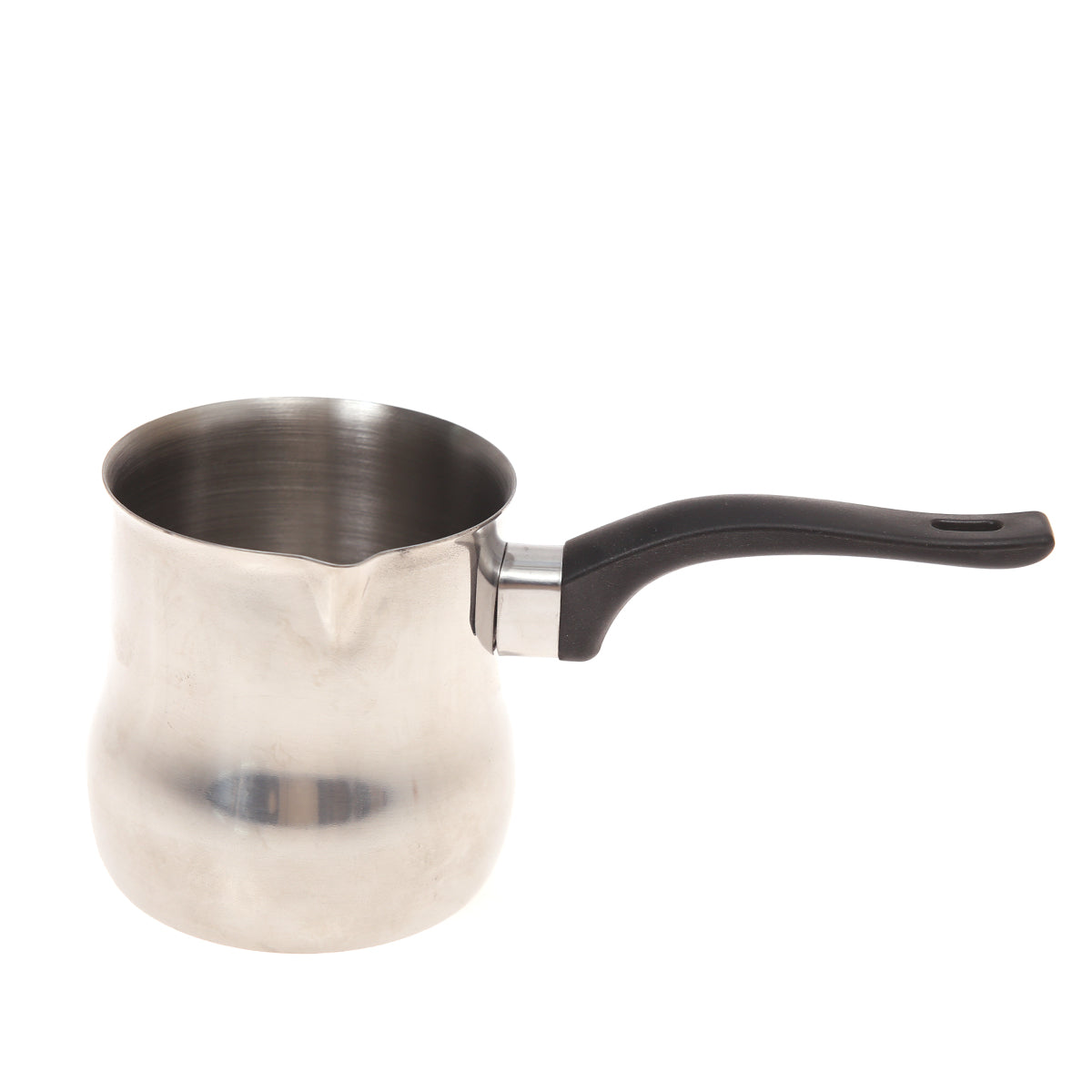 Stainless Steel Milk Cup Black & Silver 8.5 X 4 X 4 Inch JLX-020