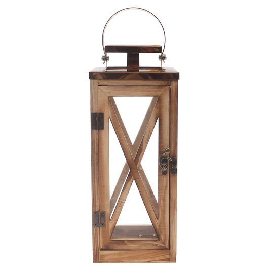 Table Lantern Natural 5 X 5 12.5 Inch WL-003