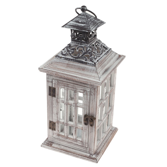 Table Lantern Natural 5 X 6 X 13 Inch WL-001