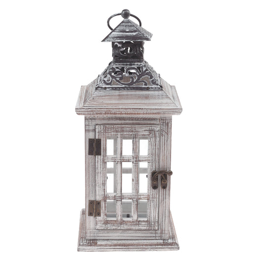 Table Lantern Natural 5 X 6 X 13 Inch WL-001