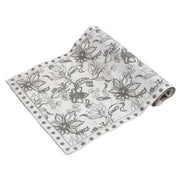 Floral Silver Runner 14x45" - Habitt