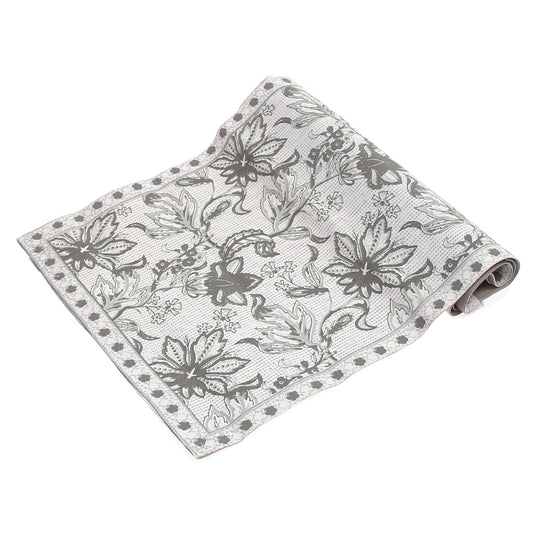 Floral Silver Runner 14x45" - Habitt