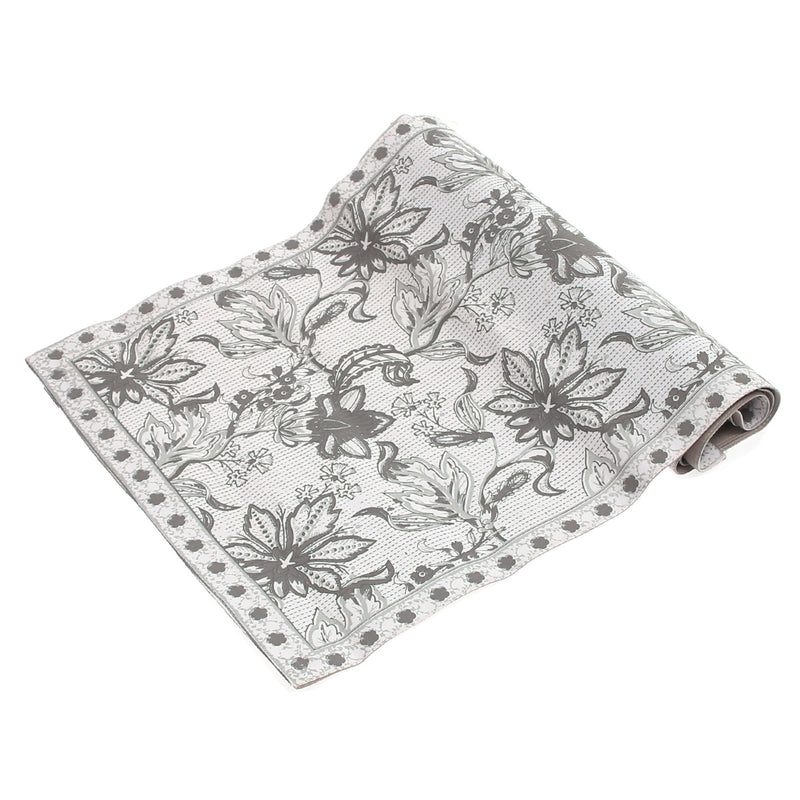 Floral Silver Runner 14x45" - Habitt