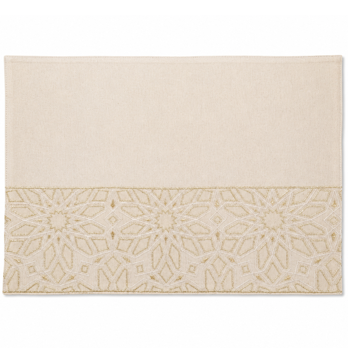 Gold Geometric Placemat – 13 x 19 Inch