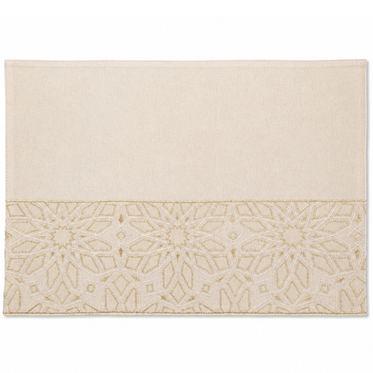 Gold Geometric Placemat – 13 x 19 Inch