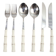 6Pcs Cutlery Set Silver 8 X 3 Inch At-06 - Habitt
