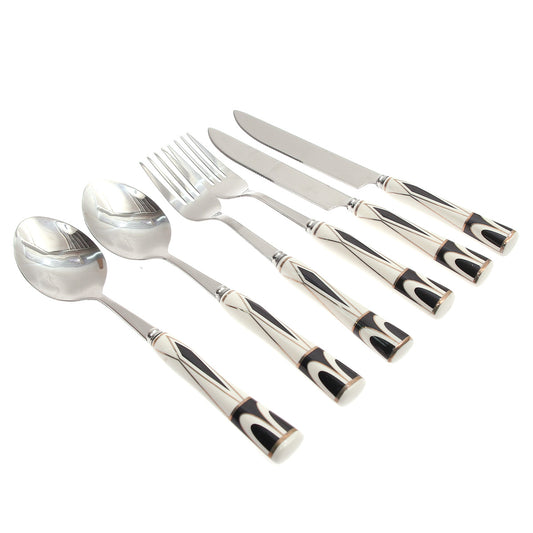 6Pcs Cutlery Set Silver 8 X 3 Inch At-12