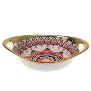 Oval Bowl Printed Red 7 X 5 Inch Hc23 - Habitt