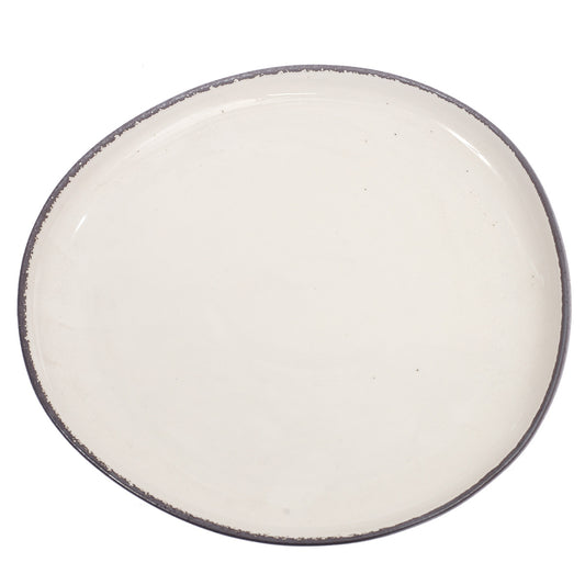 Oval Platter White 10.5 X 9.5 Inch Yll-08