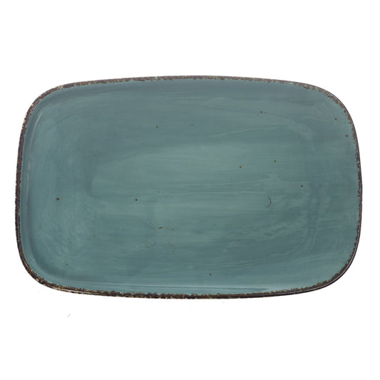 Rectangle Platter Blue 10 X 6.5 Inch Yll-46