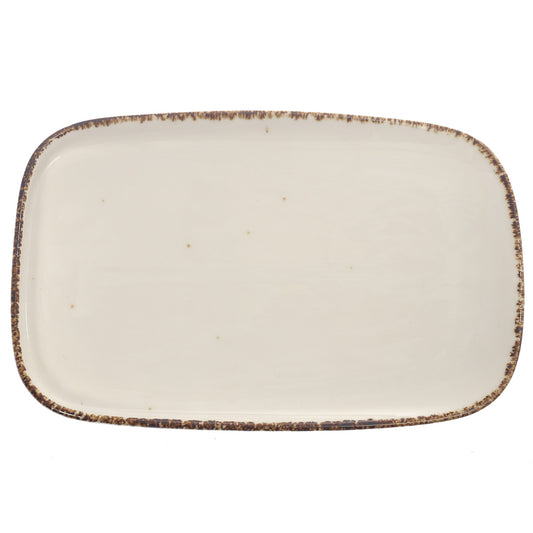 Rectangle Platter White 10 X 6.5 Inch Yll-46