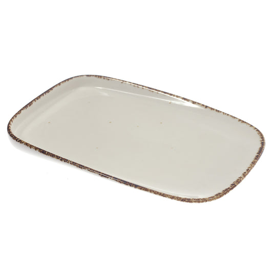 Rectangle Platter White 10 X 6.5 Inch Yll-46