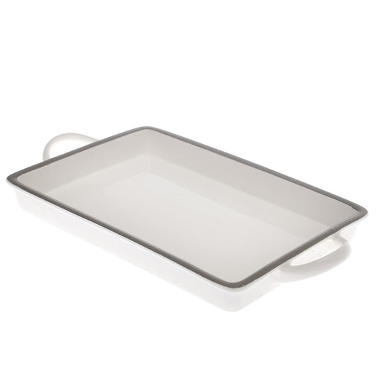 Rectangle Serving Dish White 13 X 7 X 1.5 Inch Yll-03