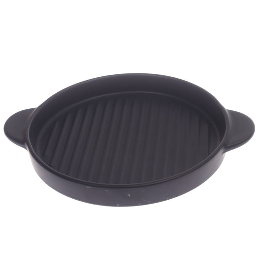 Round Platter Black 8 Inch Yll-15