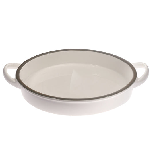 Round Serving Dish White 9 Inch Yll-05