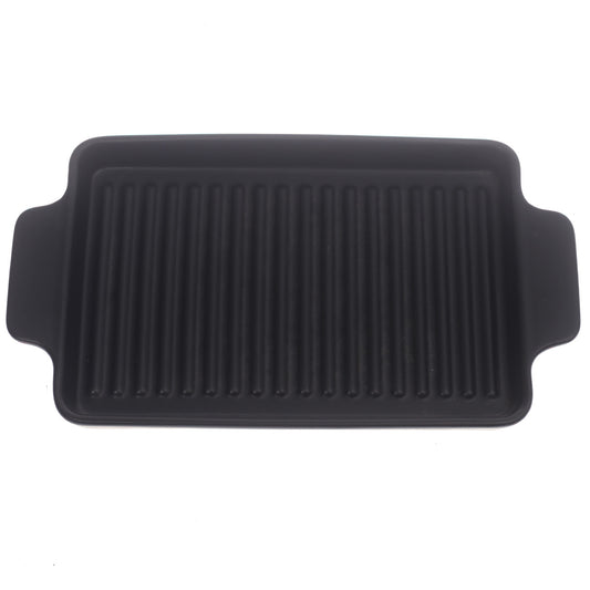 Serving Grill Dish Black 12 X 7 X 1 Inch Yll-16