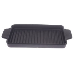 Serving Grill Dish Black 12 X 7 X 1 Inch Yll-16