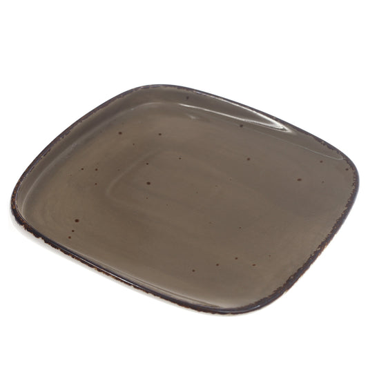 Square Platter Brown 7 X 7 Inch Yll-47