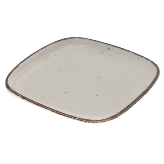 Square Platter White 7 X 7 Inch Yll-47