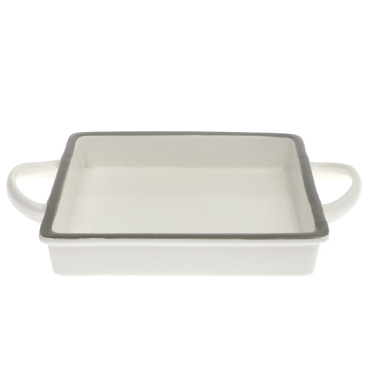 Square Serving Dish White 10 X 7 Inch Yll-02