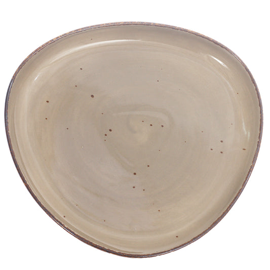 Triangle Platter Brown 9 X 9 Inch Yll-45