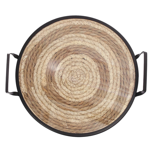 Round Tray Small Black 12 Inch CZG-06