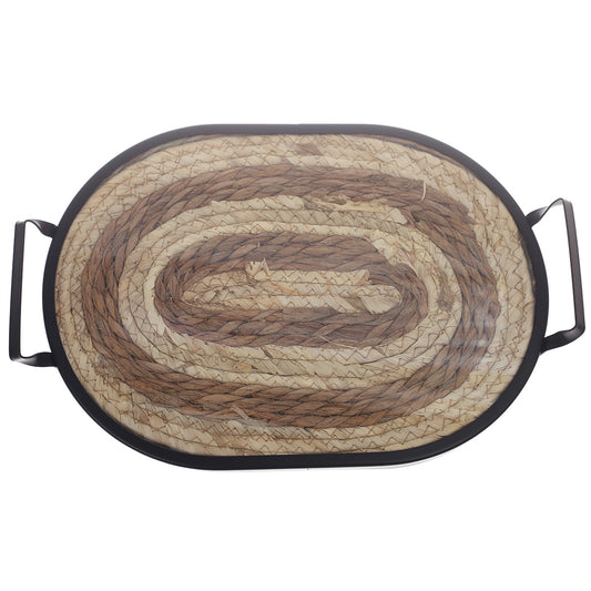 Oval Tray Small Black 9.5 X 15 Inch CZG-07