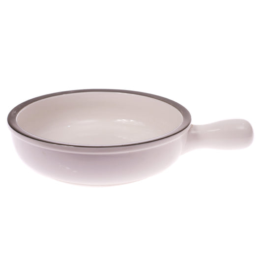 Serving Bowl White & Green 8 Inch YLL-01
