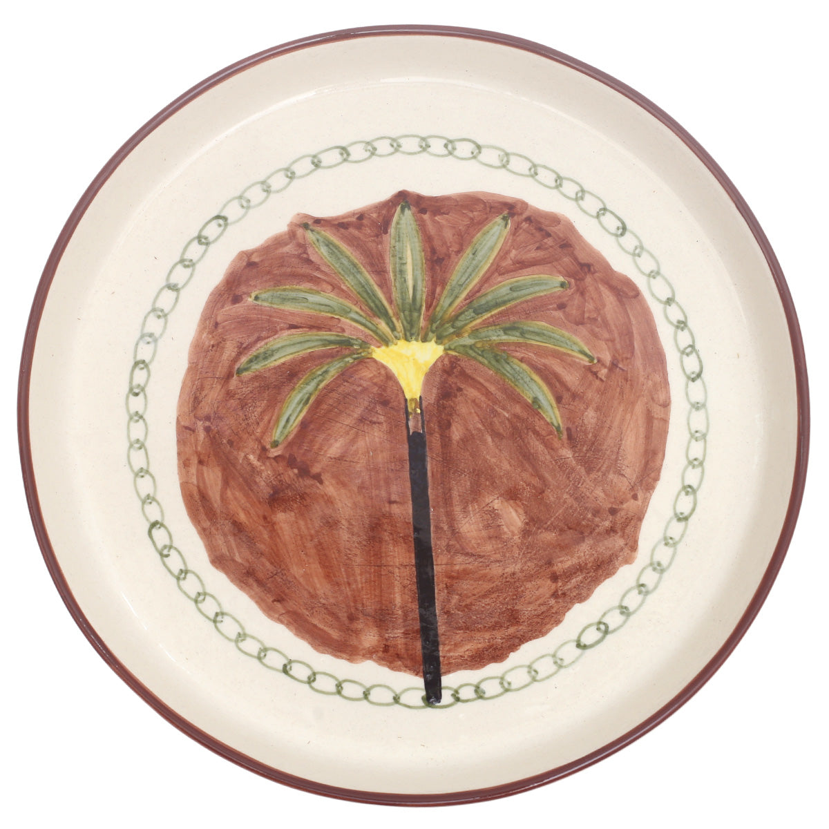 Platter 12" T – Brown Palm