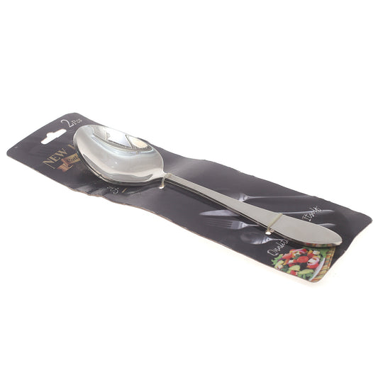 MS Signature Oval Serving Spoons - 2 Piece Premium Stainless Steel Set - Elegant Dining Essentials
