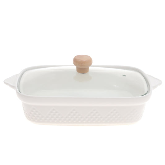 Serving Dish with Glass Lid – Small Size (900-S)