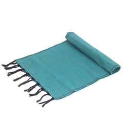 Aqua Texture Woven Table Runner