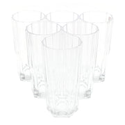6PCS Glass Set – 328ml | Premium Octagon Cut Drinking Glasses - Habitt