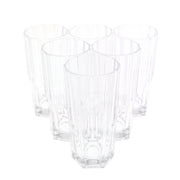6PCS Glass Set – 328ml | Premium Octagon Cut Drinking Glasses - Habitt