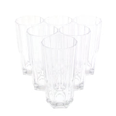 6PCS Glass Set – 328ml | Premium Octagon Cut Drinking Glasses