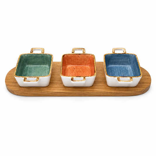 Dessert Set with 3 Dishes
