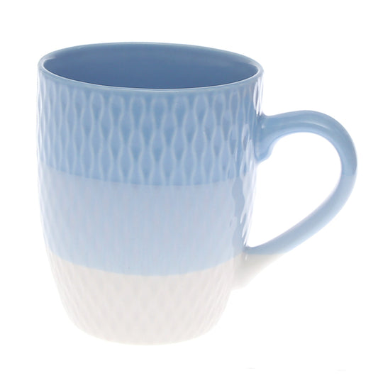 Ceramic Coffee Mug – Textured Blue