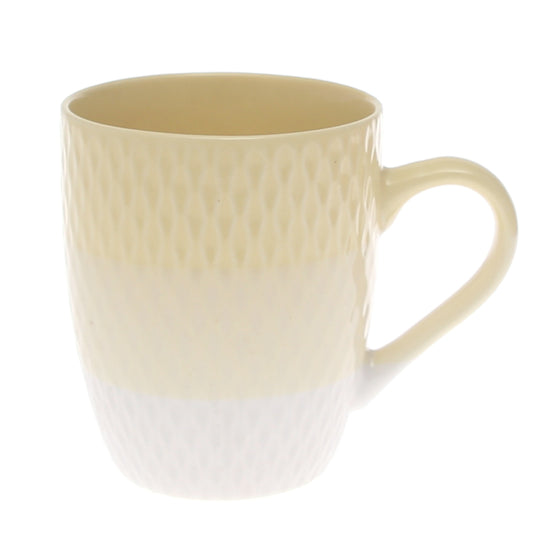 Ceramic Coffee Mug – Textured Yellow