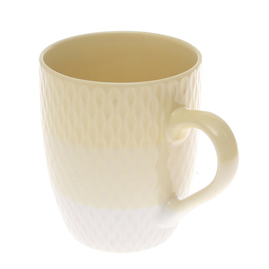 Ceramic Coffee Mug – Textured Yellow