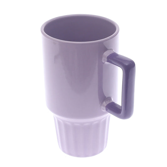 Ceramic Coffee Mug – Tall Purple Design (H2177)