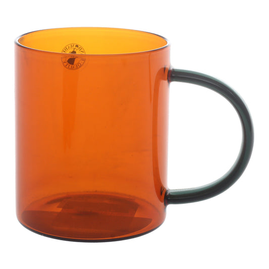 Brown Transparent Glass Mug – Heat Resistant Coffee & Tea Cup