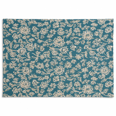 Methyl Blue Floral Placemat – 13 x 19 Inch