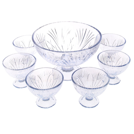 7-Piece Premium Glass Dessert Bowl Set – Elegant Crystal Design | Perfect for Ice Cream, Custard & Sweets (76 ml)