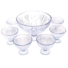 7-Piece Premium Glass Dessert Bowl Set – Elegant Crystal Design | Perfect for Ice Cream, Custard & Sweets (76 ml)