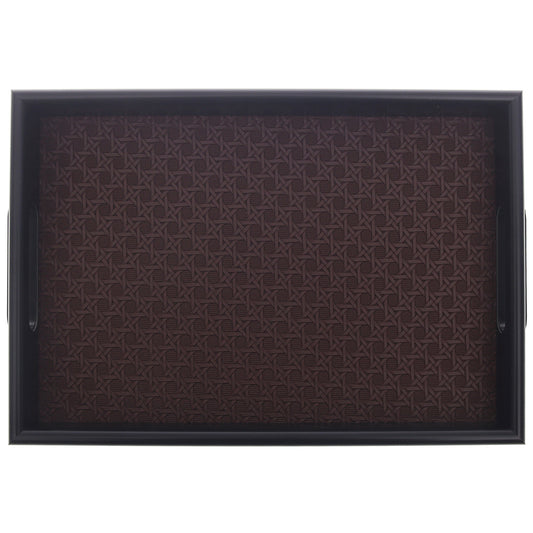 Luxury Small Leather Tray – Textured Brown Finish | Elegant Serving & Organizer Tray (Model 5-9)