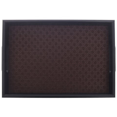 Luxury Small Leather Tray – Textured Brown Finish | Elegant Serving & Organizer Tray (Model 5-9)
