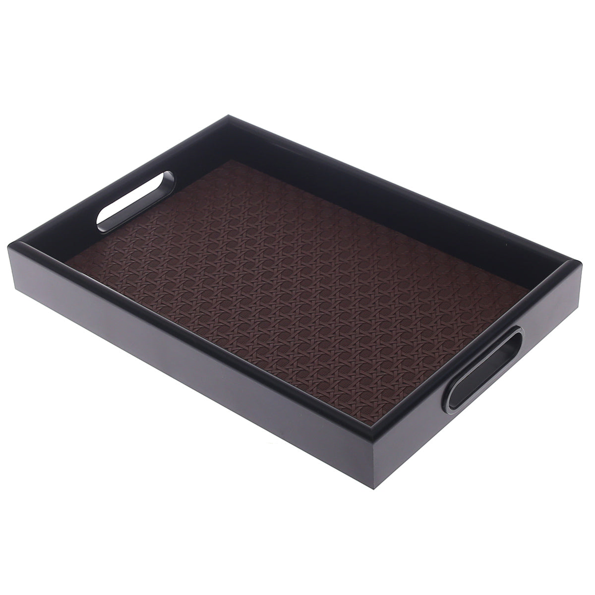 Luxury Small Leather Tray – Textured Brown Finish | Elegant Serving & Organizer Tray (Model 5-9)