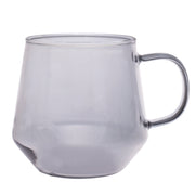 Grey Glass Mug – Modern Tapered Design (Single Piece) - Habitt