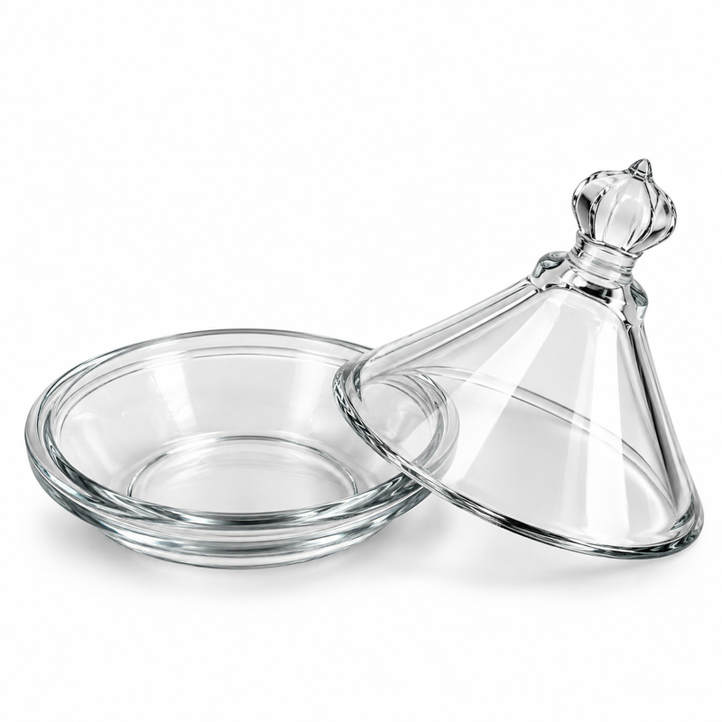 Glass Candy Dish with Lid
